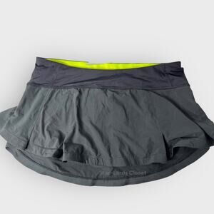 Lululemon Presta Skirt Size 6 Black Ruffle Tiered Drawstring Waist Tenniscore